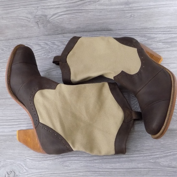 JShoes Corral Fab Leather Western Boots - Picture 8 of 8